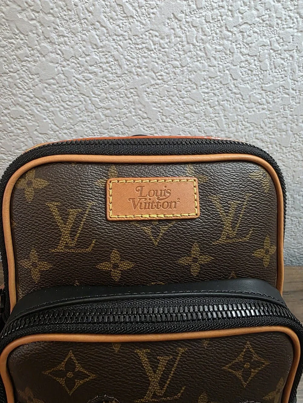 Louis Vuitton X NIGO Giant Damier Ebene Monogram Amazone Sling Bag Like New